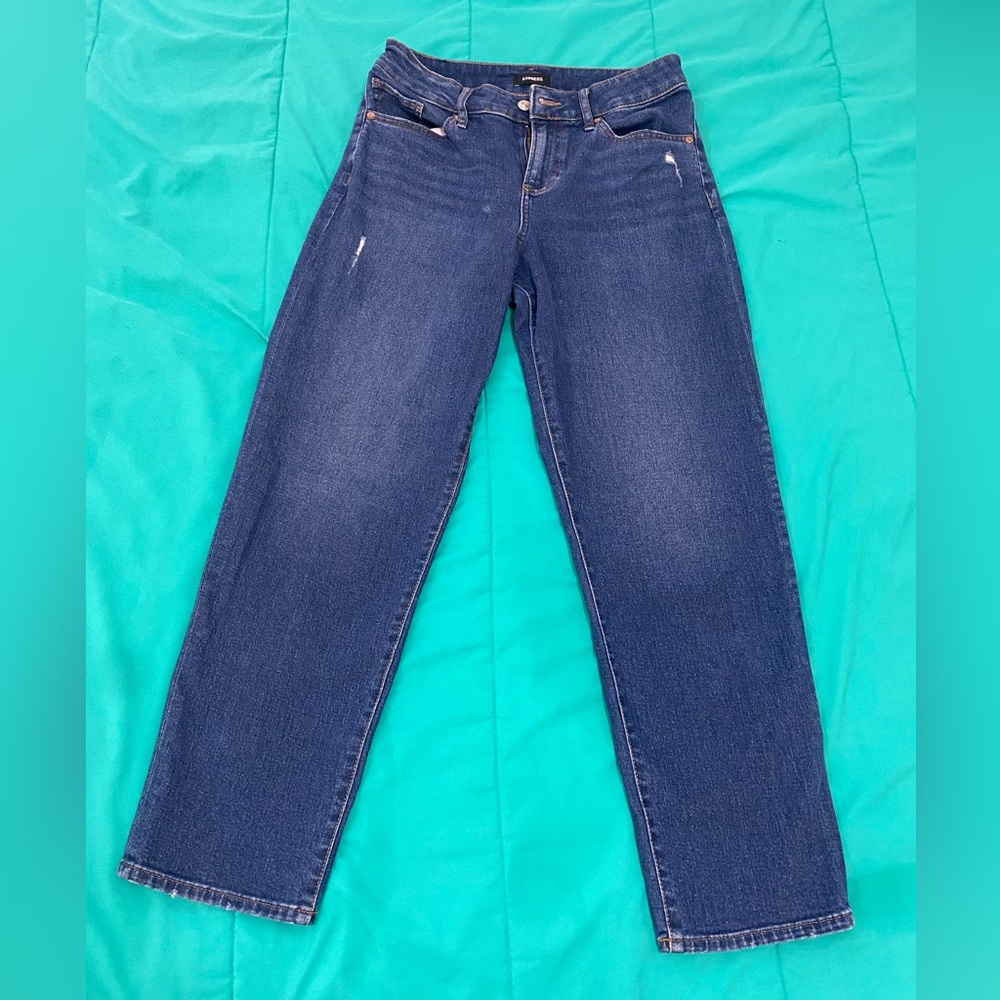 Express Boyfriend Distressed Jeans